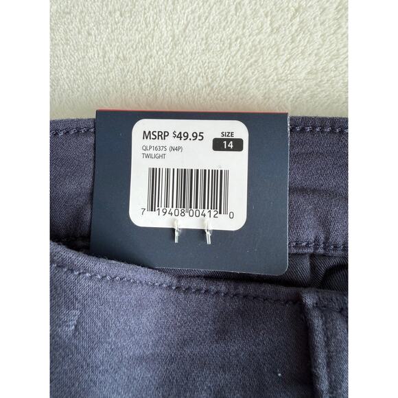 NWT GAP WOMEN NAVY STRETCH SKINNY PANT Chinos SIZE 14 Business Casual - Picture 4 of 16